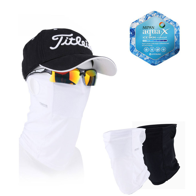 스포츠마스크 여름 골프 라이딩시 얼굴 보호 UV 햇빛가리개 매쉬 냉감 필드용품