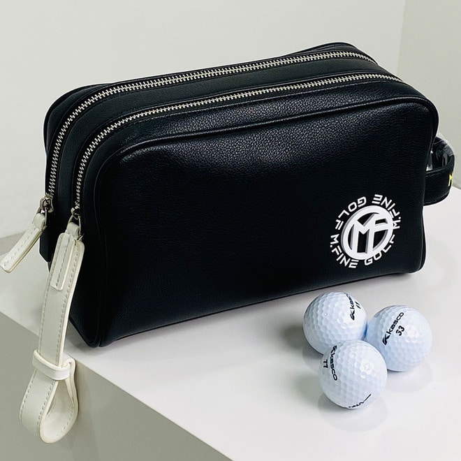 남성 골프 파우치 볼마커포함 컬러풀 블랙 용품가방